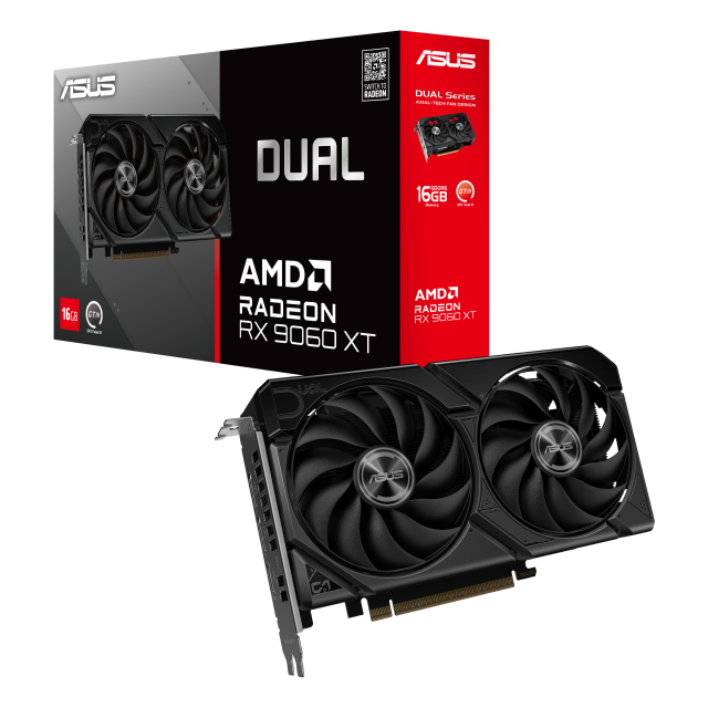 Видео карта ASUS DUAL RADEON RX 9060 XT 16GB GDDR6 