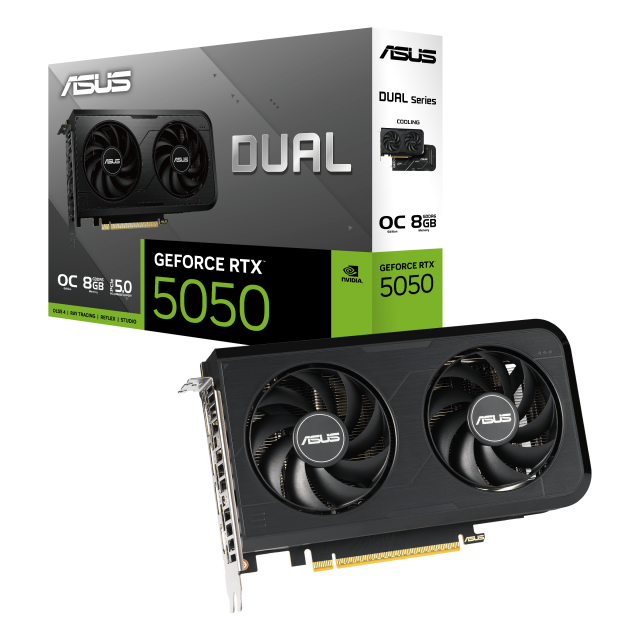 Видео карта ASUS DUAL RTX 5050 OC 8GB GDDR7 