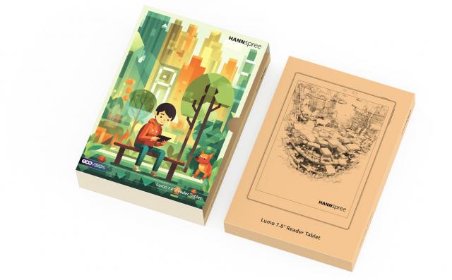 Таблет и четец Hanspreee Lumo Paper 7.8", 64 GB, в комплект с калъф Smart Folio 