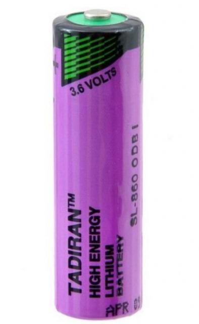 Lithium thyonil chlorid battery  3,6V AA R6 2,4Ah SL860/S /STD /with cup/ TADIRAN 