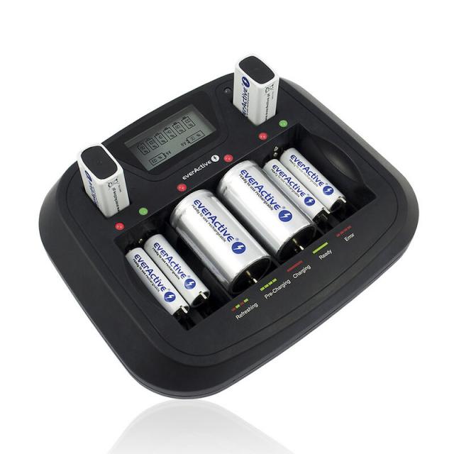 Зарядно у-во Universal Charger  NIMH R6,03,14,20,22 с микропроцесор NC900U  EVERACTIVE 
