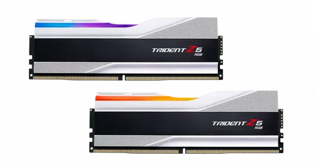 Memory G.SKILL Trident Z5 Silver 32GB(2x16GB) DDR5 6000MHz F5-6000J4040F16GX2-TZ5S 