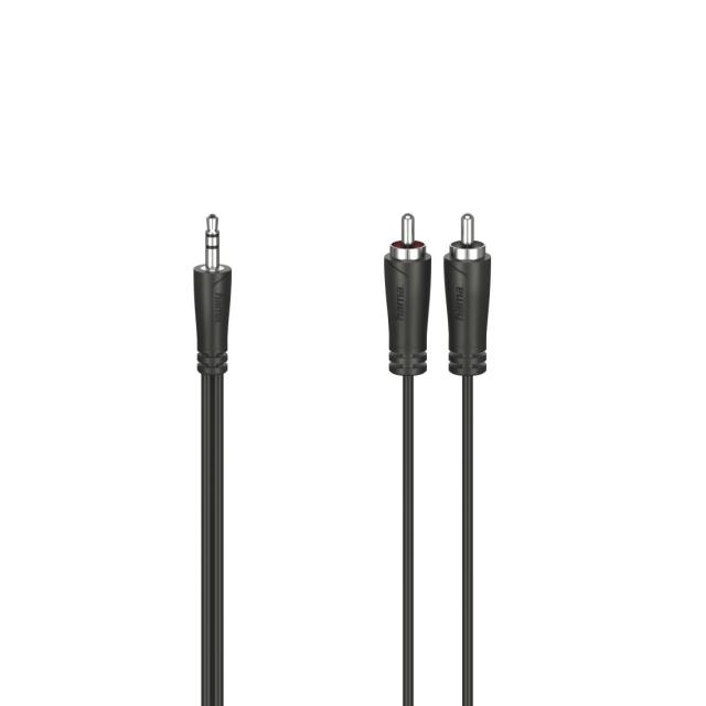Hama Audio Cable, 3.5 mm Jack Plug - 2 RCA Plugs, Stereo, 3.0 m 