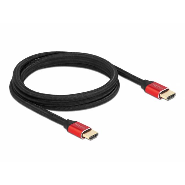 Delock Ultra High Speed HDMI Cable 48 Gbps 8K 60 Hz red 2 m certified