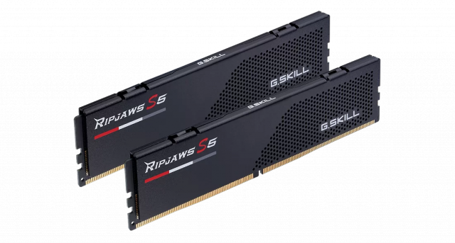 Memory G.SKILL Ripjaws S5 Black 64GB(2x32GB) DDR5 6400MHz CL32 - Intel XMP 