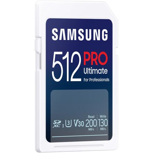 Карта памет Samsung 512GB PRO Ultimate SD Card Full-Size SDXC UHS-I , U3, V30 