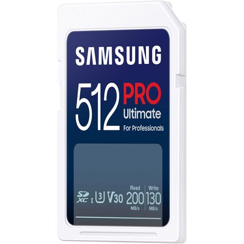 Карта памет Samsung 512GB PRO Ultimate SD Card Full-Size SDXC UHS-I , U3, V30 