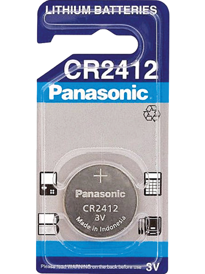 Button lithium battery CR2412  PANASONIC 