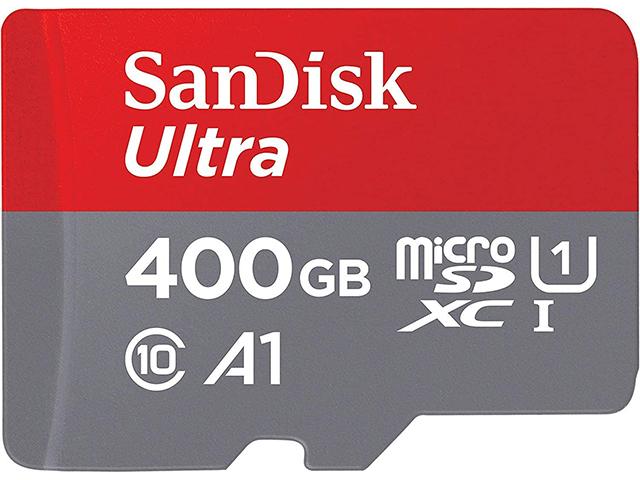 SanDisk Memory card Ultra microSDXC, 400GB + SD Adapter + 98MB/s Class 10 UHS-I A1 