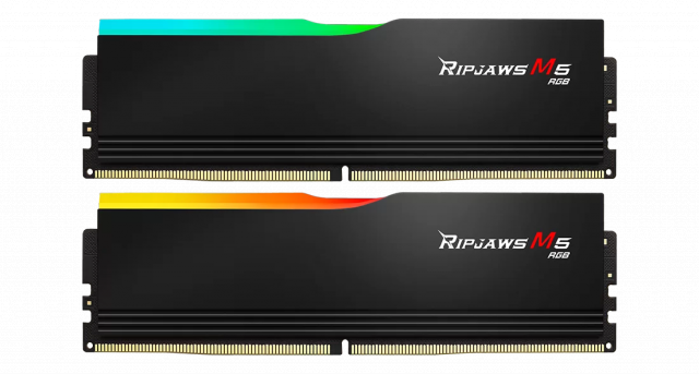 Memory G.SKILL Ripjaws M5 RGB Black 64GB(2x32GB) DDR5-6000 - Intel XMP 