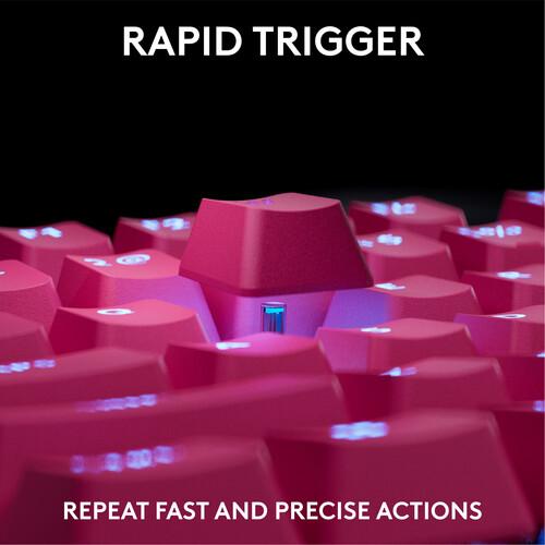 Геймърска механична клавиатура Logitech G Pro X RAPID TKL Magenta - Tactile Switch 