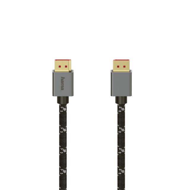 Hama DisplayPort Cable, DP 1.4, Ultra-HD 8K, Alu, 2.00 m 