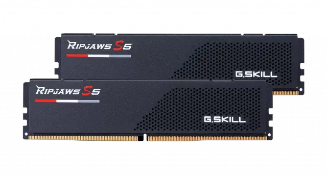 Памет G.SKILL Ripjaws S5 Black 128GB(2x64GB) DDR5 6400MHz, CL36 - Intel XMP 