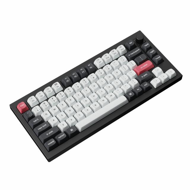 Механична клавиатура Keychron Q1 HE QMK 75% Carbon Black - Wireless 