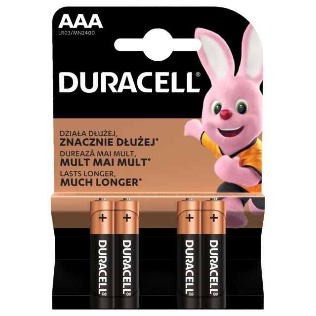 DURACELL BASIC Alkaline Battery LR03 / 4 pcs. pack / 1.5V