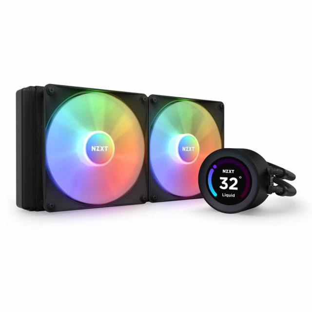 AIO Liquid Cooler NZXT Kraken Elite RGB 280 Black, Customizable LCD Display 
