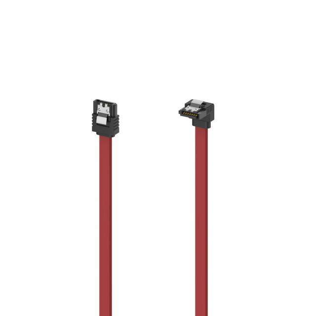 Hama SATA Cable, Serial-ATA III, 6 Gbit/s, Internal, 90°, 0.60 m 