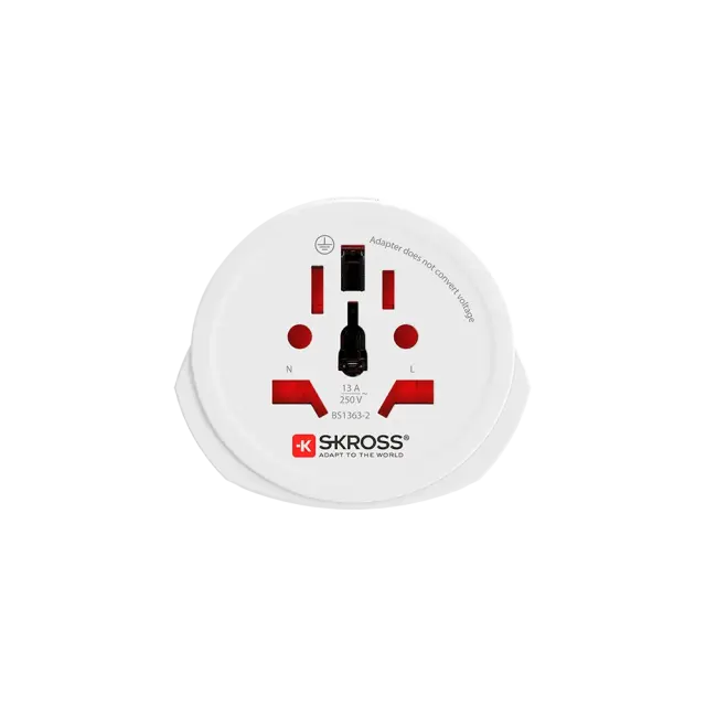 Skross адаптер 220V UK/US/World  към EU 