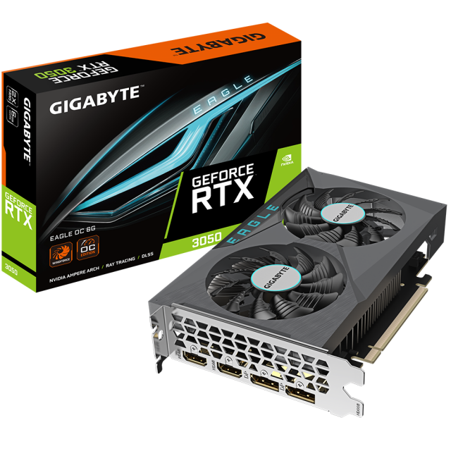 Видео карта GIGABYTE RTX 3050 EAGLE OC 6GB GDDR6 