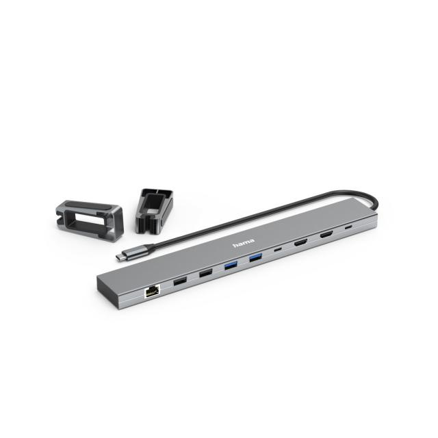 HAMA Докинг станция "Connect2Office Basic V2" USB-C, 9 в 1 за лаптоп 