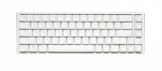 Геймърскa механична клавиатура Ducky One 3 Pure White SF 65%, Hotswap Cherry MX Blue, RGB, PBT Keycaps 