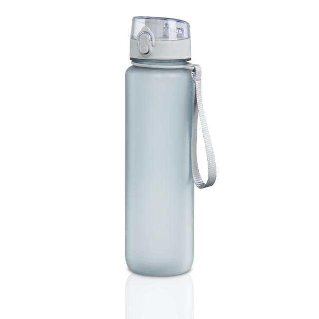 Xavax Sports Drinking Bottle, 1 l, Leak-proof, Loop, Single-handed Closure, blue 