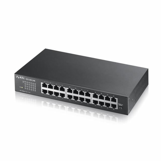 Switch ZYXEL GS1100-24E, 24 ports, Gigabit, Rack-mount 