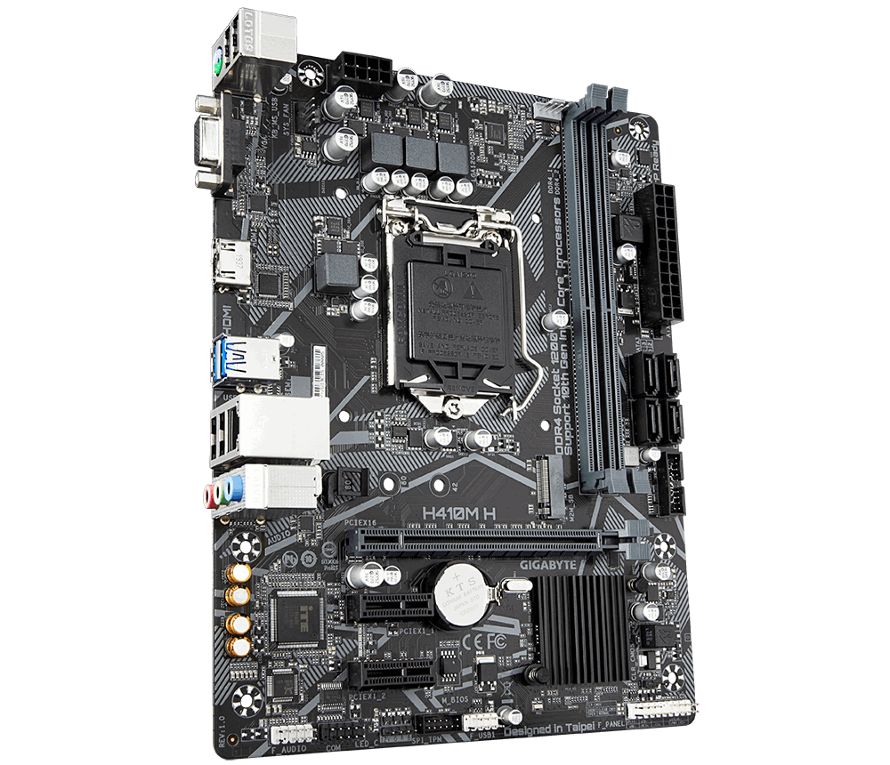 GIGABYTE H410M H V2 Intel H410 LGA 1200 Micro ATX DDR4-SDRAM Motherboard Motherboard GIGABYTE H410M-H V2, Socket 1200
