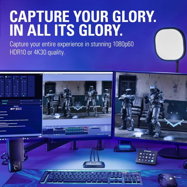 External Capture ELGATO HD60 X, HDR 4K, HDMI 
