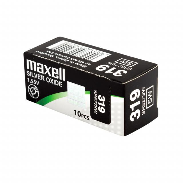 Button Battery Silver MAXELL SR527 SW 1.55V /319/  1.55V 