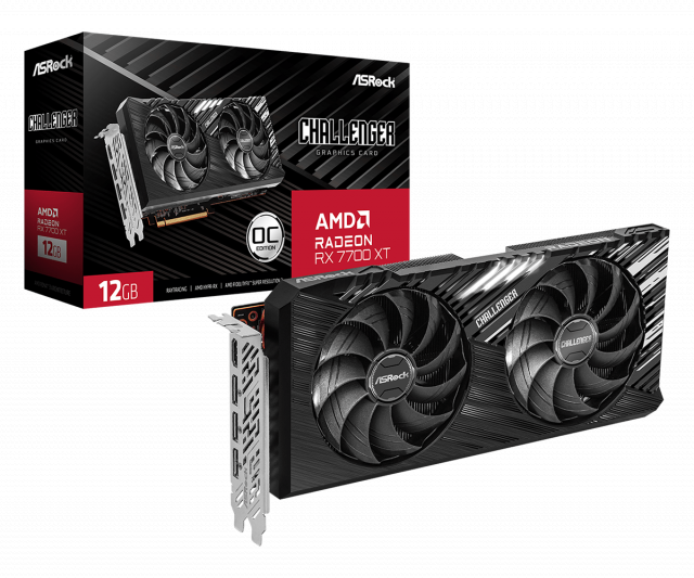 Graphic card ASRock RX 7700 XT Challanger 12GB GDDR6 
