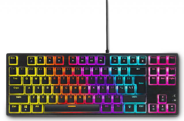 Геймърска механична клавиатура Spartan Gear Lochos 2 RGB TKL, Черна 
