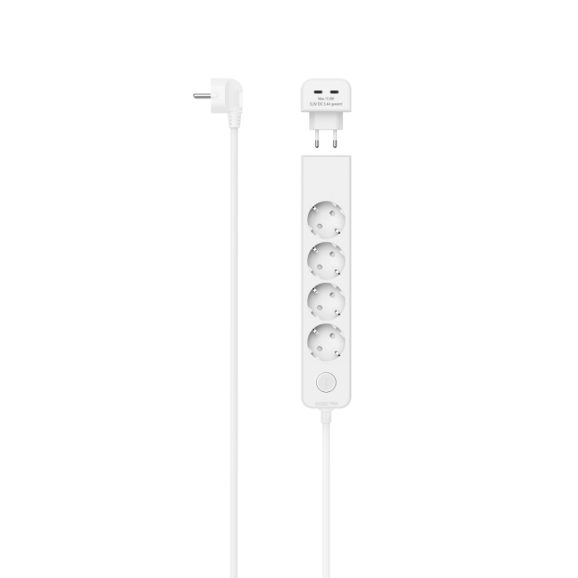 Hama Power Strip, 5-Way, w. 17 W 2-Way, 223191 