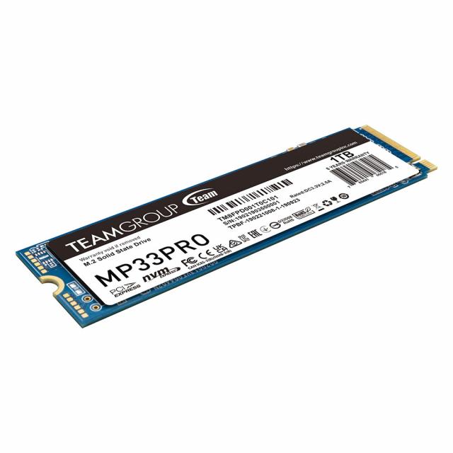 SSD Team Group MP33 PRO, M.2 2280 NVMe, 1TB,  PCIe Gen3x4 