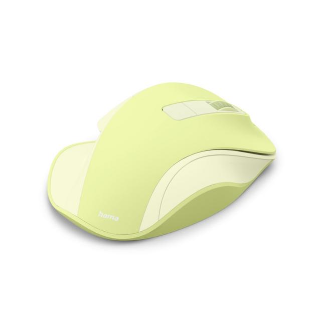 HAMA Безжична оптична мишка WM-500 Recharge, зелена, 6 бут.,800/1200/1600 dpi, безшумна 