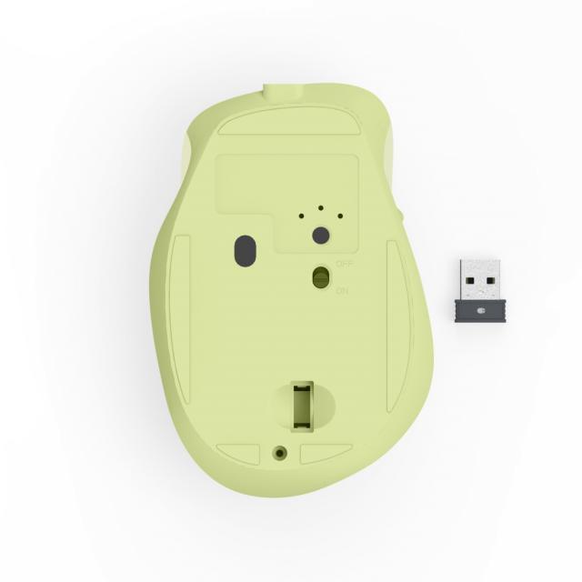 HAMA Безжична оптична мишка WM-500 Recharge, зелена, 6 бут.,800/1200/1600 dpi, безшумна 