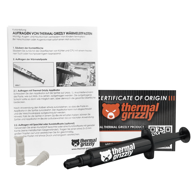 Термо паста Thermal Grizzly Kryonaut Extreme, 6g, Черен 