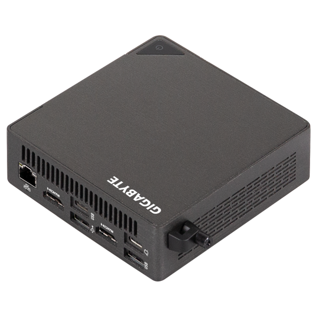 Мини настолен компютър Gigabyte BRIX BRU5-225H, Intel Core Ultra 5 225H, 2 x SO-DIMM DDR5, 2 x M.2 SSD, Wi-Fi 7 + BT 5.4 