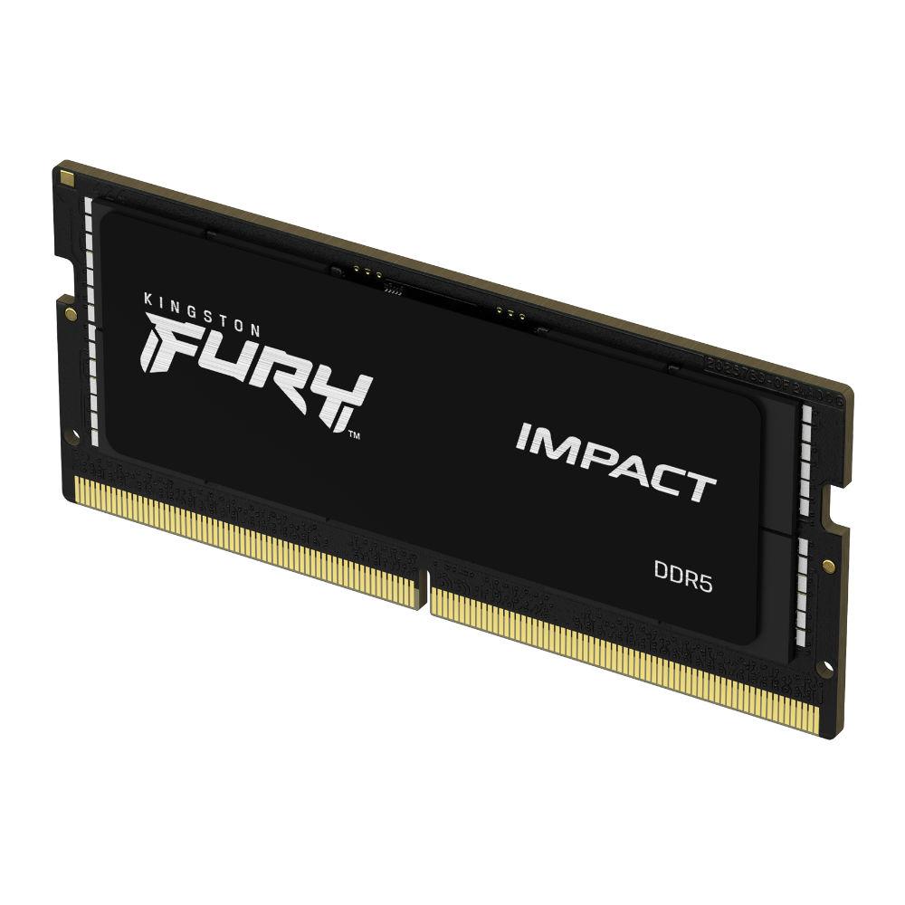 Памет Kingston FURY IMPACT, 8GB, SODIMM, DDR5, PC4-38400, 4800MHz, CL38, KF548S38IB-8