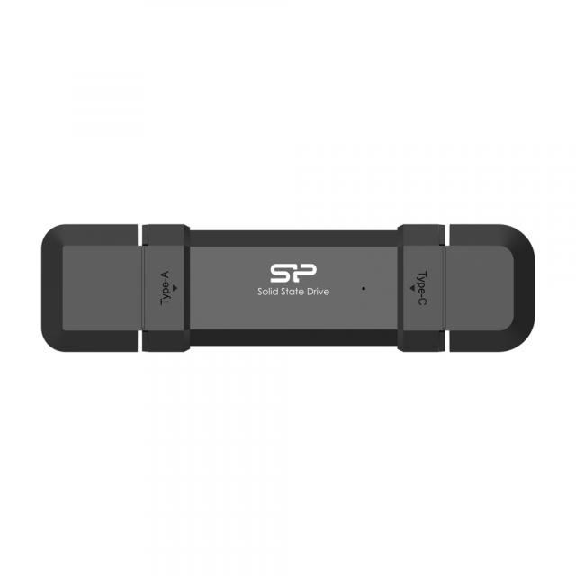 External SSD Silicon Power DS72 Black, 250GB, USB-A and USB-C 3.2 Gen2