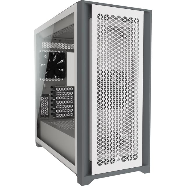 Case Corsair 5000D Airflow Mid Tower, Tempered Glass, White