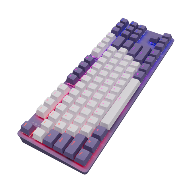 Mechanical Keyboard Dark Project KD87A Violet - G3MS Sapphire Switches, RGB, PBT Keycaps 