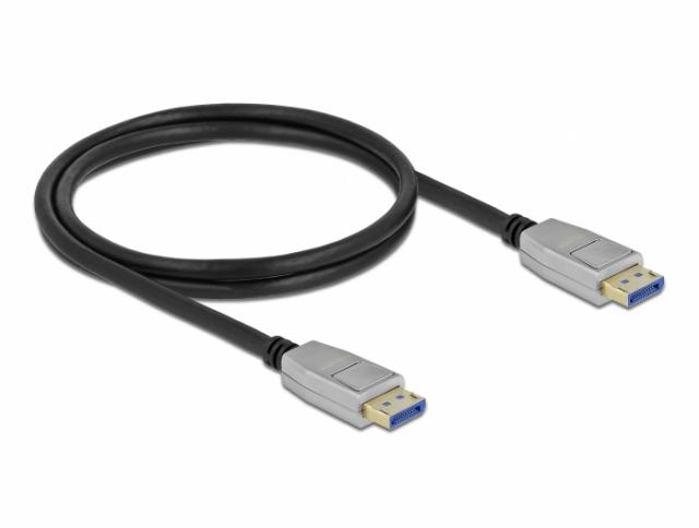 Кабел Delock DisplayPort 2.0 мъжко - DisplayPort мъжко, 1.0м, 10K, Черен 