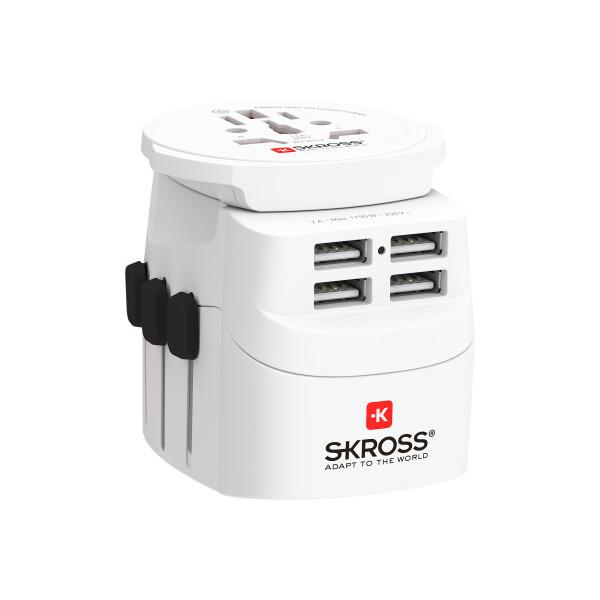 World Adapter SKROSS PRO Light 4 x USB-A, 1.302471 