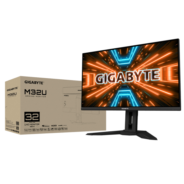 Gaming Monitor Gigabyte M32U, 31.5" SS IPS UHD, 144Hz, 1ms, HDR 400, KVM, FreeSync Premium Pro 