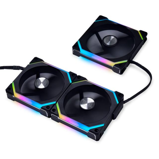 Fans Lian-Li UNI SL120 V2 RGB PWM 3 Fan Pack Black Controller included 
