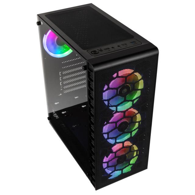 Case Kolink Observatory Lite Mesh RGB Mid-Tower, Black 