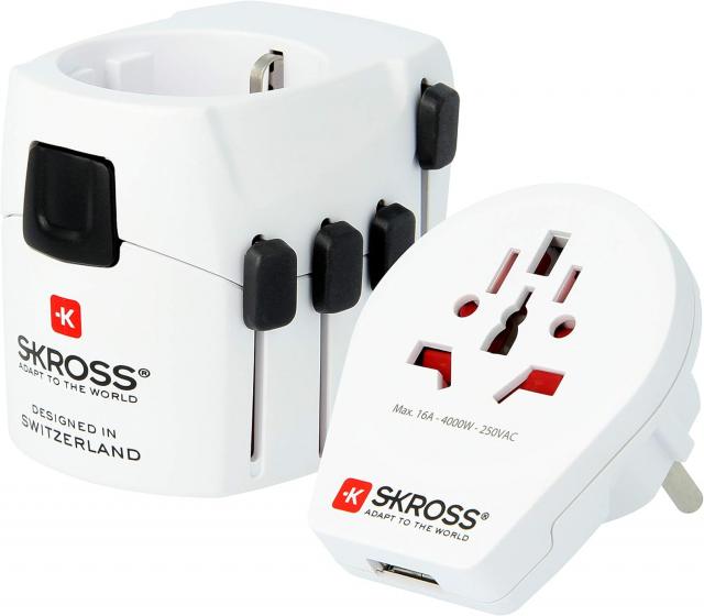 World Adapter SKROSS PRO USB, 1.302539, World 