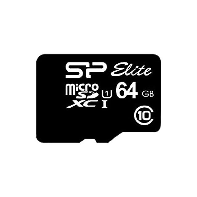 Memory card Silicon Power Elite, 64GB, Micro SDHC/SDXC, UHS-I, SD Adapter