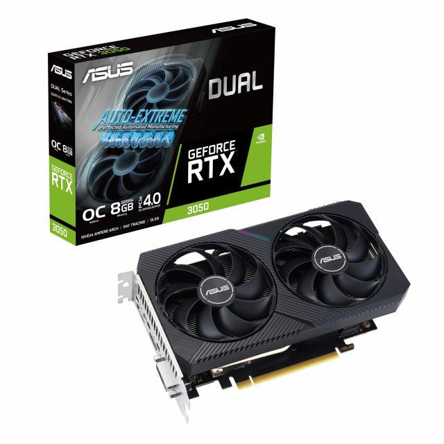 Видеокарта ASUS Dual RTX 3050 OC V2 8GB GDDR6 